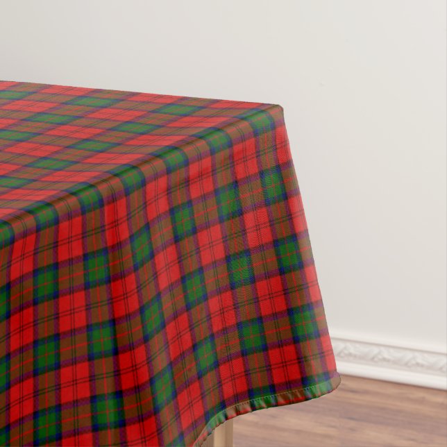 Mantel MacDuff tartan verde plaid (In Situ)