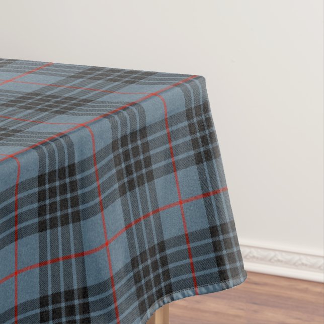Mantel MacKay Blue Tartan Plaid Scottish Pattern (In Situ)