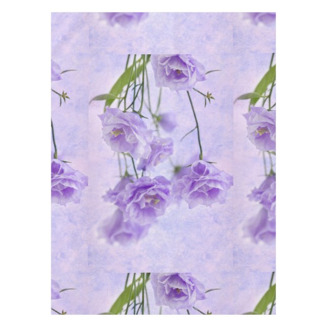 Mantel Macro morada de Campanella flor (Anverso)