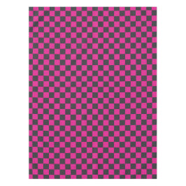 Mantel Magenta and smoke checkerboard pattern