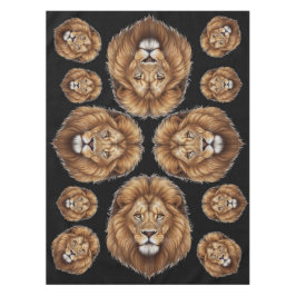Mantel Majestic King Lion Head Mane on Black Fiesta