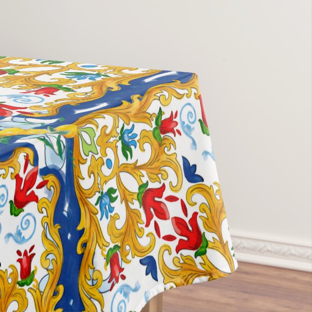 Mantel Majolica,Sicilian style,lemons   (In Situ)