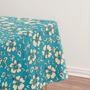 Mantel Malia Hibiscus Floral Vintage Hawaiano