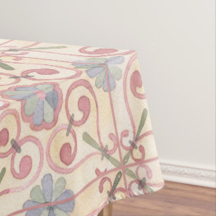 Mantel Málica española italiana acuarela rosa floral