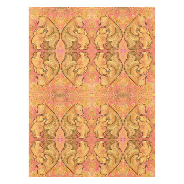 Mantel Mamá y oso bebé - Abrazo (Anverso)