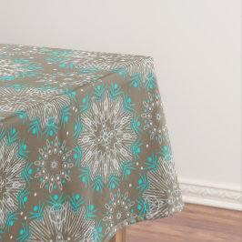 Mantel Mandala abstracta sin inconvenientes, círculos red