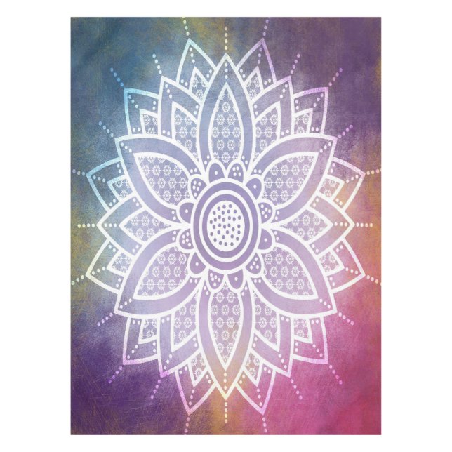 Mantel Mandala Colorido (Anverso)