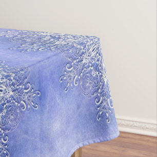 Mantel Mandala   étnica en fondo azul del grunde