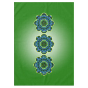 Mantel Mandala Lotus azul verde + tus ideas