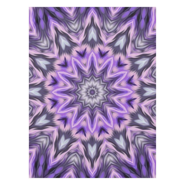 Mantel Mandala púrpura de Lilac (Anverso)