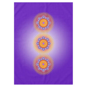Mantel Mandala Rays Violeta Amarilla + tus ideas