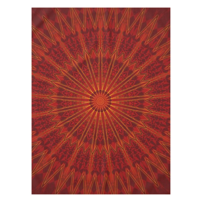 Mantel Mandala roja (Anverso)