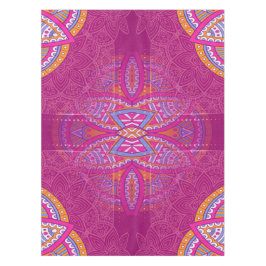 Mantel Mandalas en patrones de repetición rosa mixtos