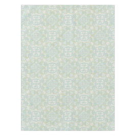 Mantel Mandalas verdes, amarillas y blancas sin foco