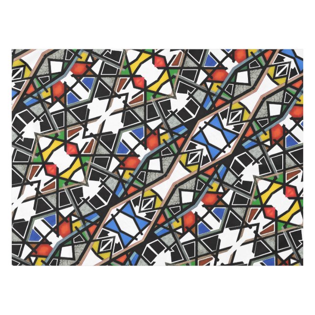 Mantel Manta de Arte Abstracto Geométrico (Frente (Horizontal))