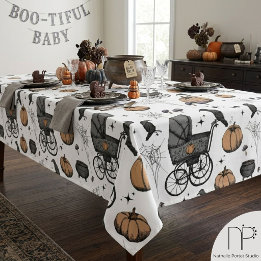 Mantel Manta de mesa de carrito de bebé gótico de Hallowe