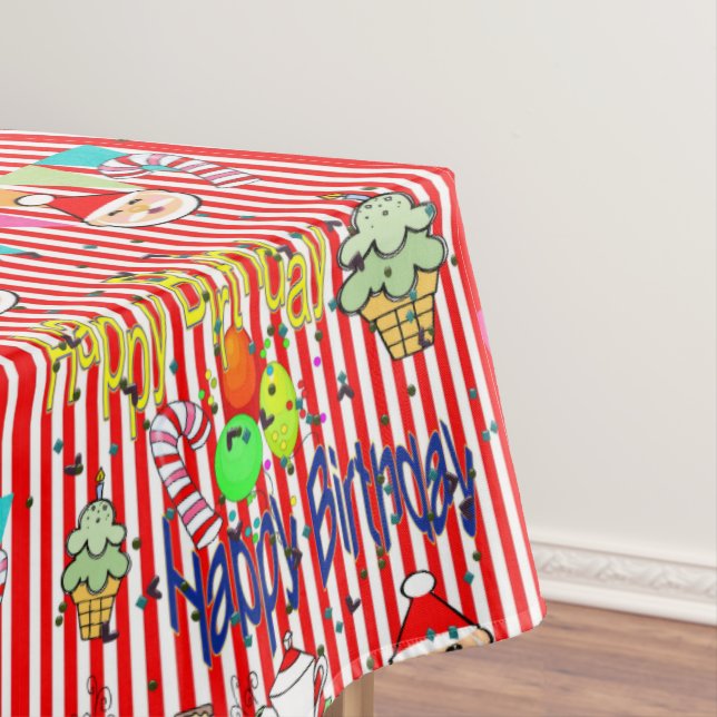 Mantel Mantelito, Feliz Cumpleaños Feliz Navidad (In Situ)