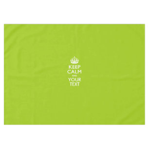 Mantel Mantener La Calma Personalizada Y El Verde De La L