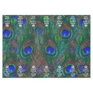 Mantel Mantener La Calma Personalizada Y Su Pavo Real De 