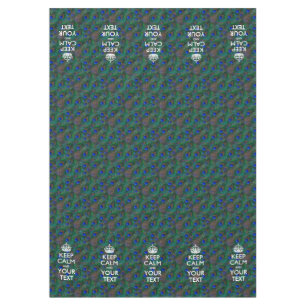 Mantel Mantener La Calma Personalizada Y Su Pavo Real De 