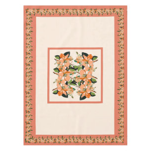 Mantel Manto de mesa de 52" x 70" con Azalea Albaricoque 
