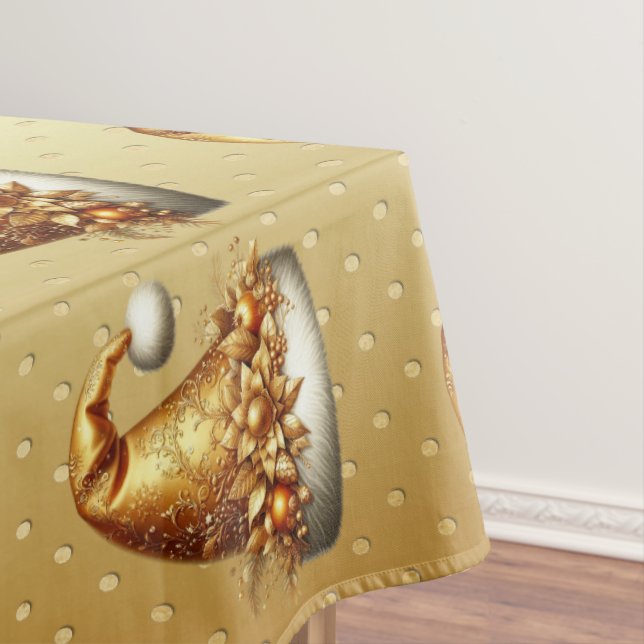 Mantel Manto dorado de vacaciones de Santa Hat (In Situ)