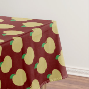 Mantel Manzana dorada en rojo