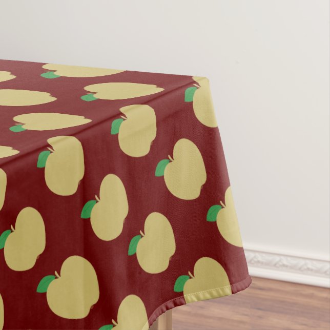 Mantel Manzana dorada en rojo (In Situ)