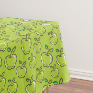 Mantel Manzanas verdes retro Rectángulo del huerto de fru