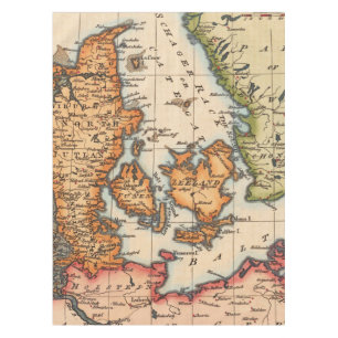 Mantel Mapa antiguo antiguo inspirado (10)