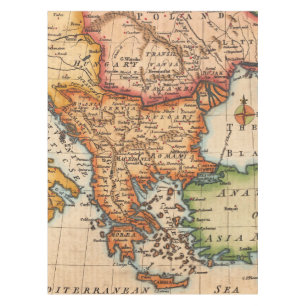 Mantel Mapa antiguo inspirado (2)