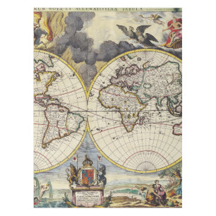 Mantel Mapa antiguo inspirado (4)