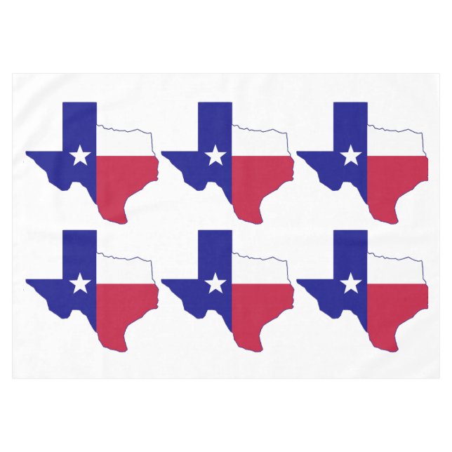 Mantel Mapa de bandera de Texas (Frente (Horizontal))