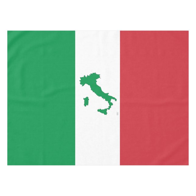 Mantel Mapa de Italia - bandera italiana (Frente (Horizontal))