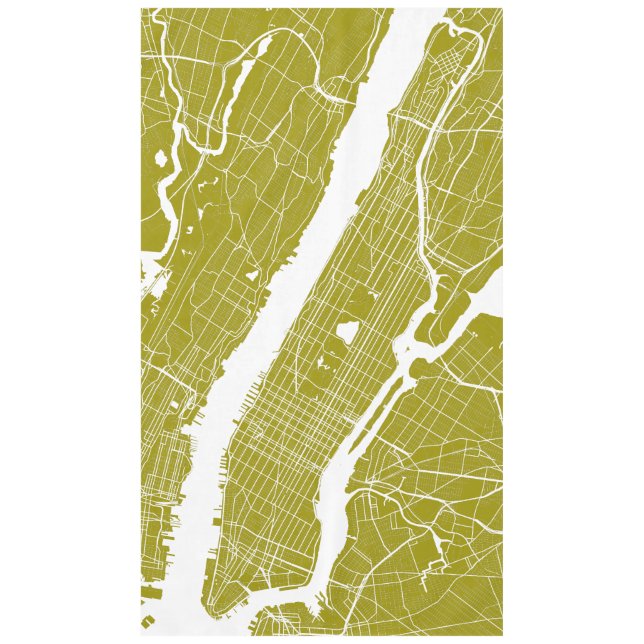Mantel Mapa moderno de Nueva York (Anverso)