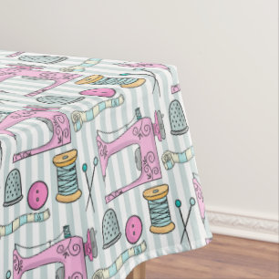 Mantel Máquina de coser - los artes rosados cosen