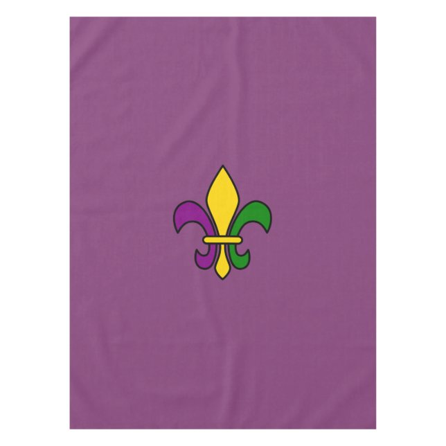 Mantel Mardi Gras fleur-de-lys (Anverso)
