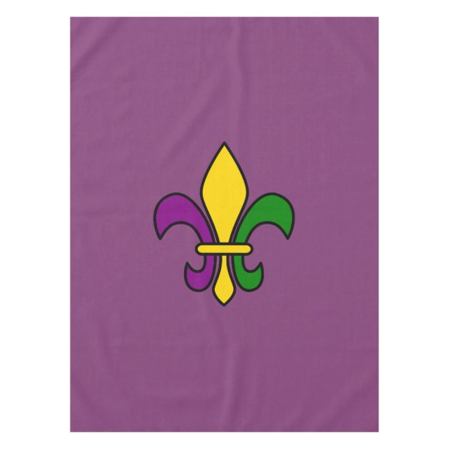 Mantel Mardi Gras fleur-de-lys (Anverso)
