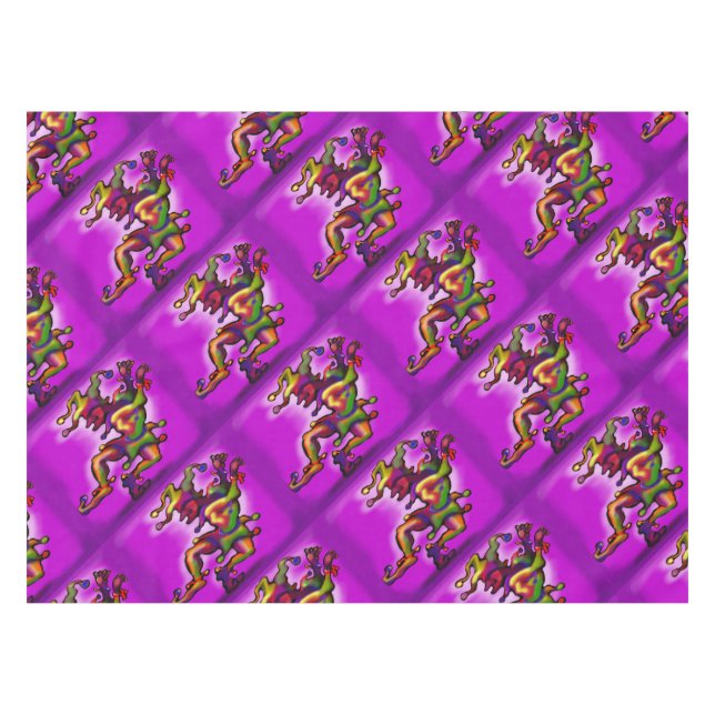 Mantel Mardi Gras Jester (Frente (Horizontal))