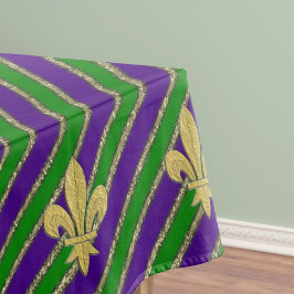 Mantel Mardi Gras Stripes & Fleur de Lys
