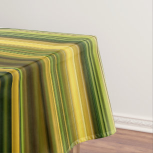 Mantel Margaritas y Vara de Oro Franja Verde y Amarillo