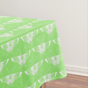 Mantel Mariposa Art Déco estilizada - verde lima