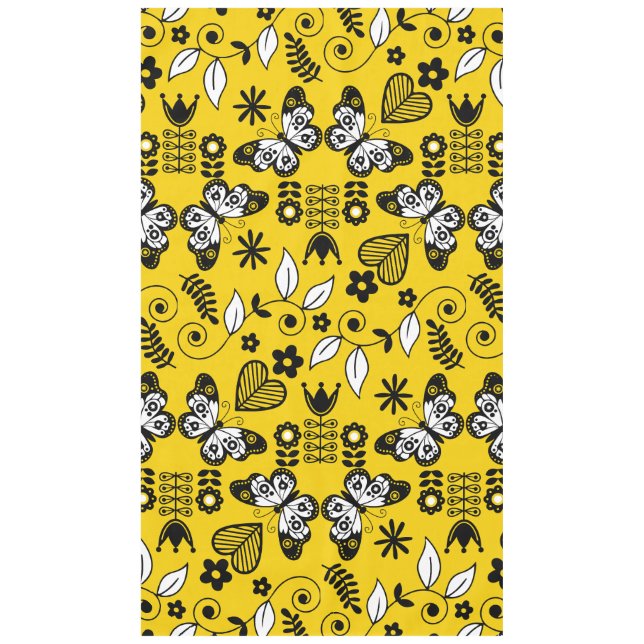 Mantel Mariposa Arte folclórico escandinavo (Anverso)