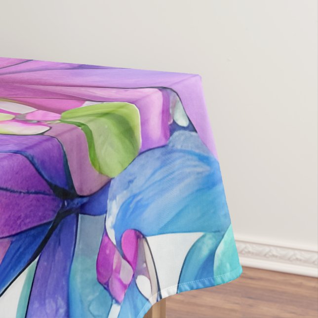 Mantel Mariposa azul en un campo de flores (In Situ)