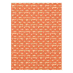 Mantel Mariposa estilizada Art Deco - naranja coral