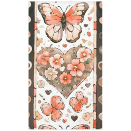 Mantel Mariposas, corazones y flores