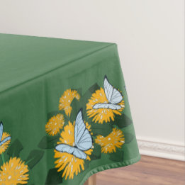 Mantel Mariposas de Diente de León Estilizadas Amarillo y