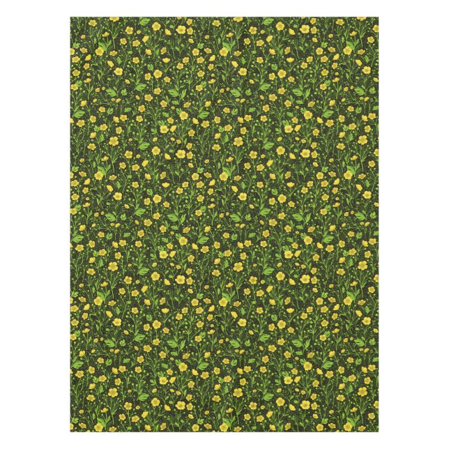 Mantel Mariposas en negro (Anverso)