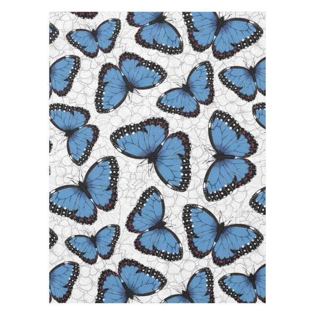 Mantel Mariposas morfo azules (Anverso)