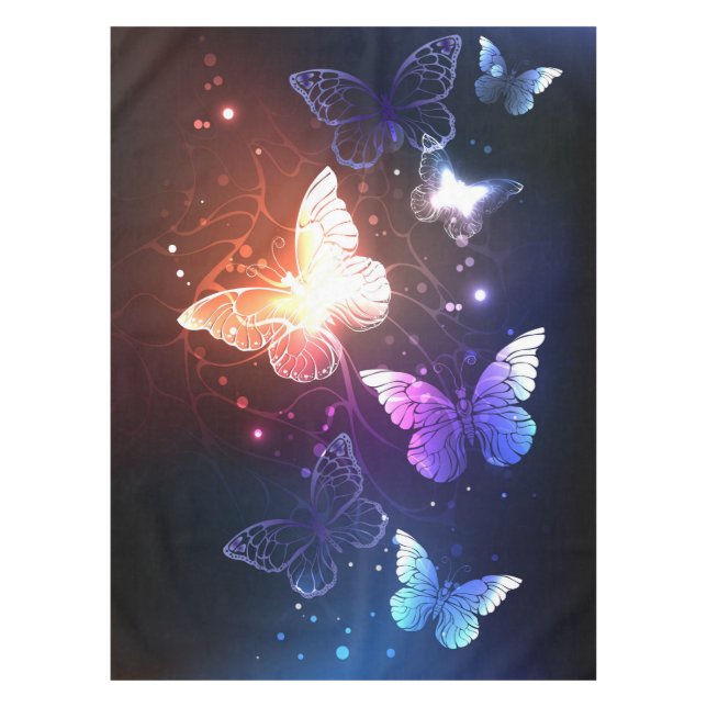 Mantel Mariposas nocturnas brillantes (Anverso)